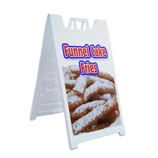 A-frame Sidewalk Funnel Cake Fries 24" x 36" Double Sided A-Frame Sidewalk Sign