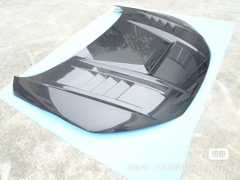 Capô dianteiro ventilado fibra de carbono real para Audi TT TTS TT RS 2015-2020 - Imagem 2 de 4