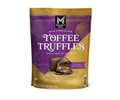 Member's Mark Milk Chocolate Toffee Truffle with Sea Salt, 19 oz.
