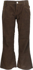 Mens Vintage 60s 70s Retro Brown Bootcut Flared Cords