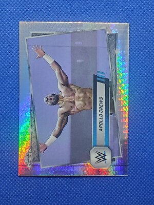 2025 Topps Chrome APOLLO CREWS Prism Refractor WWE NXT card #114