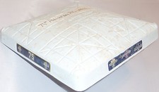 LOU GEHRIG 75th ANNIVERSARY NY YANKEES ALS SPEECH GAME USED BASE JULY 4th TIGERS