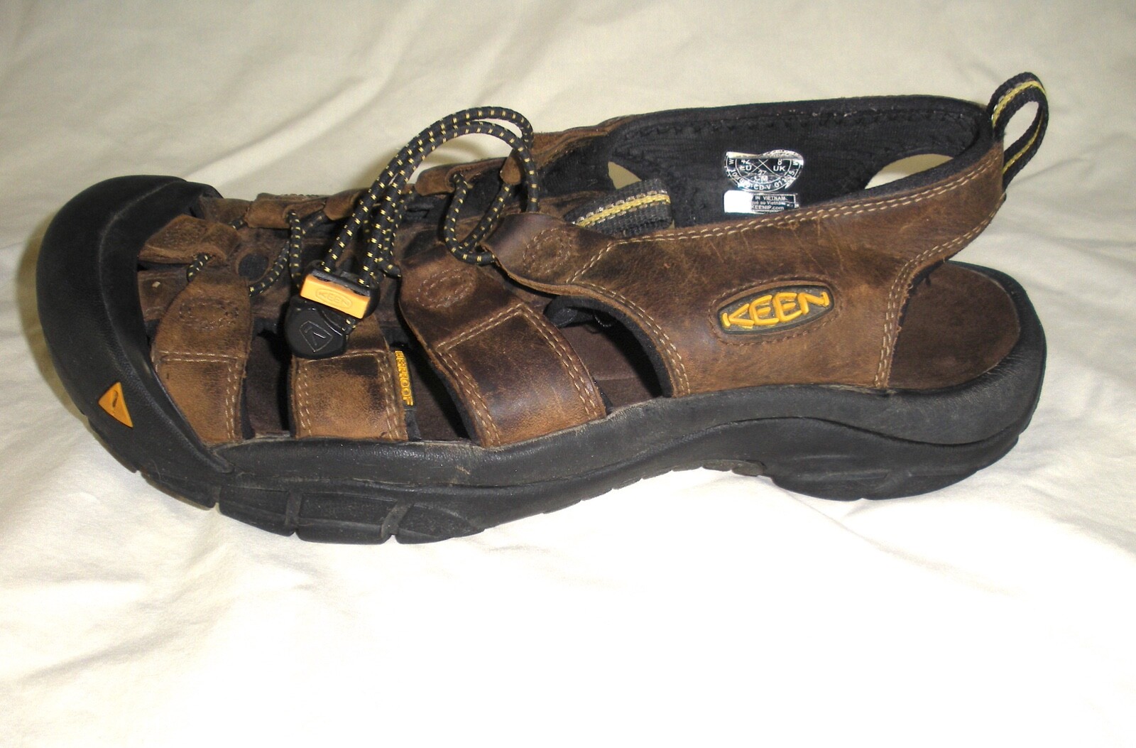 Keen sandalo pelle marrone impermeabile outdoor escursionismo 1001870 uomo taglia 9 AVG COND