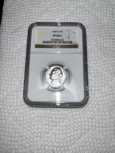 1969 S Jefferson Nickel PF69* NGC Certified