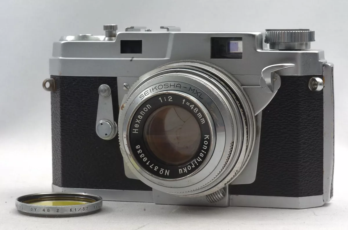 @Ship in 24 Hrs@ Excellent! @ Konishiroku Konica III Film Camera Hexanon 48mm f2