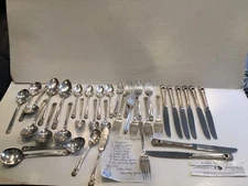 1847 Rogers Bros Eternally Yours Silverplate Silverware 37 Pieces Flatware Spoon