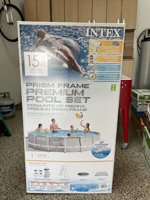 Intex 15ft x 42in Prism Frame Swimming Pool Set (26723EH)
