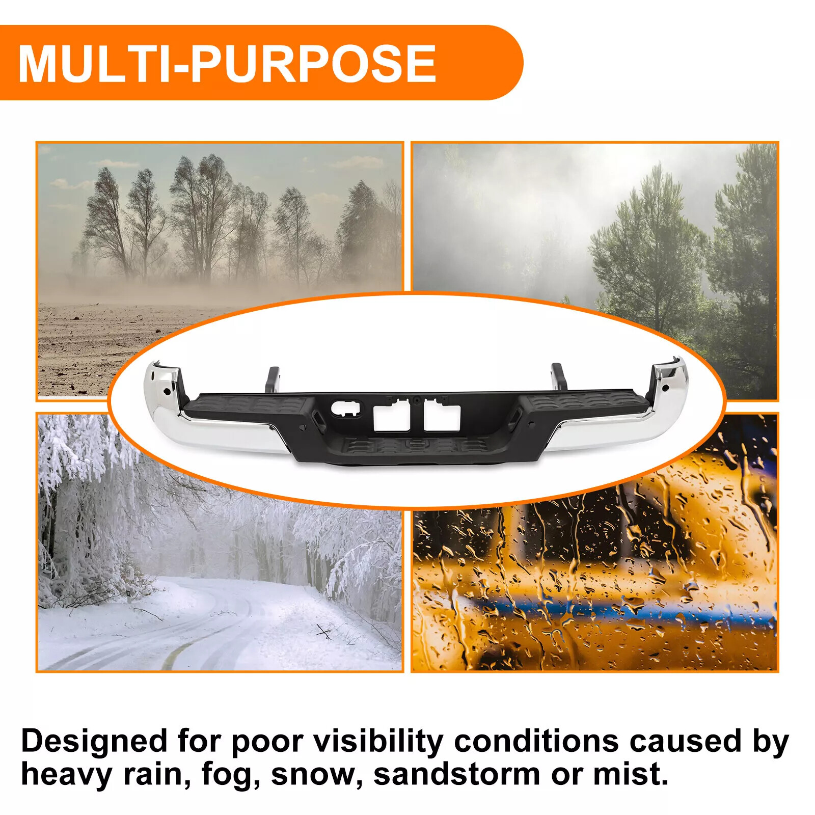 For 2016 17-2023 Toyota Tacoma Complete Rear Step Bumper Assembly W/ Park Assist