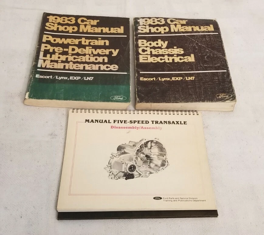 (1983) Ford Escort/Lynx - Carrocería/Chasis y eléctrico/tren motriz - Juego manual de taller Foto 2 de 4