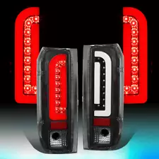 FOR 1990-1997 FORD F150 F250 BRONCO 3D LED BAR TAIL LIGHT REAR BRAKE LAMP BLACK