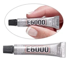 2 Mini 0.18 Ounce Tubes E6000 Craft Adhesive Waterproof & Flexible when Dry