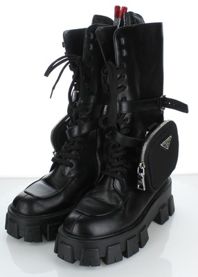 prada removable pouch combat boot