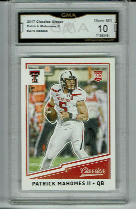 2017 Patrick Mahomes Classics Glossy Rookie Gem Mint 10 #274