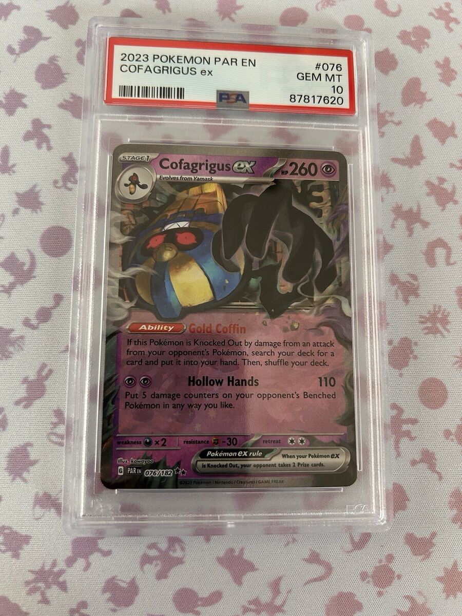 Pokemon Paradox Rift COFAGRIGUS EX 076 Holo PSA 10 Gem Mint Pokemon Paradox Rift COFAGRIGUS EX 076 Holo PSA 10 Gem Mint