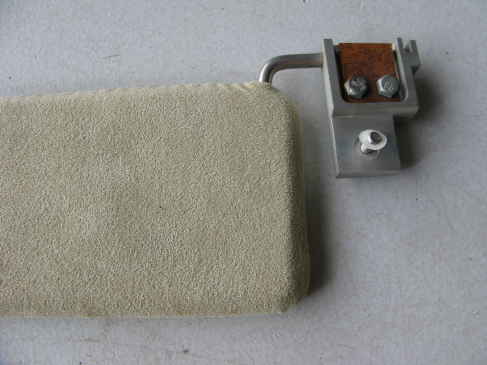 Aston Martin DB9 Sun Visors Left Right Pair Suede Beige with Mirror
