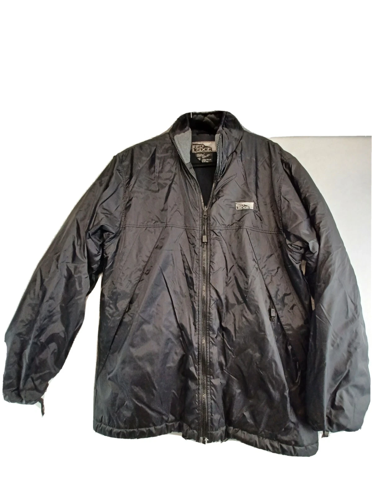 Red Ledge Windbreaker Men's X-Large Black Full-Zip Insulated Pockets Outdoor