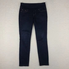 Jag Jeans Womens 6 High Rise Skinny Pull On Dark Wash Blue