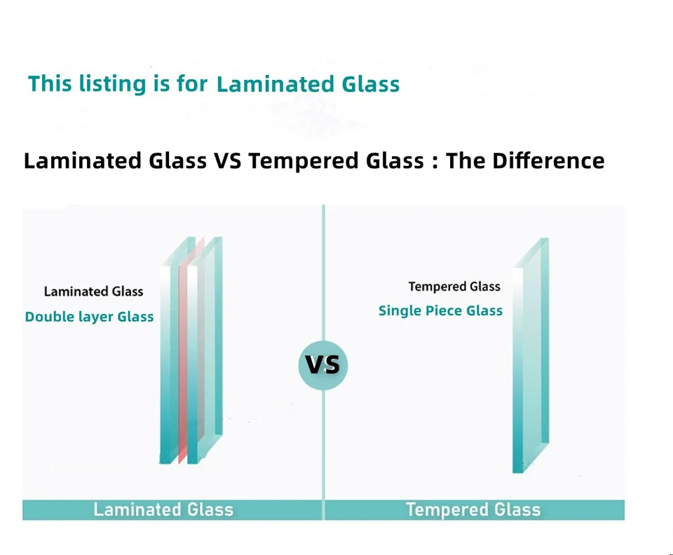 Passenger/Right Front Door Window Glass LAMI. For 23-25 Cadillac Lyriq Acura ZDX Foto 2 de 4