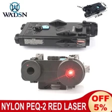 Wadsn PEQ-2 Red Dot Laser Nylon AN PEQ2 Box Tactical Hunting Weapon Scout Lamp