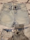 2 Pair Of Jeans Shorts For Girls Size 4 & 5 By Cotton Kids — photo 4