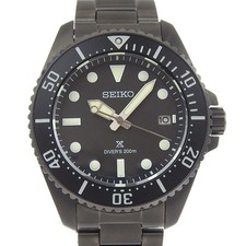 SEIKO Prospex Watches SBDJ065 blackDial Stainless Steel Quartz Analog disp...