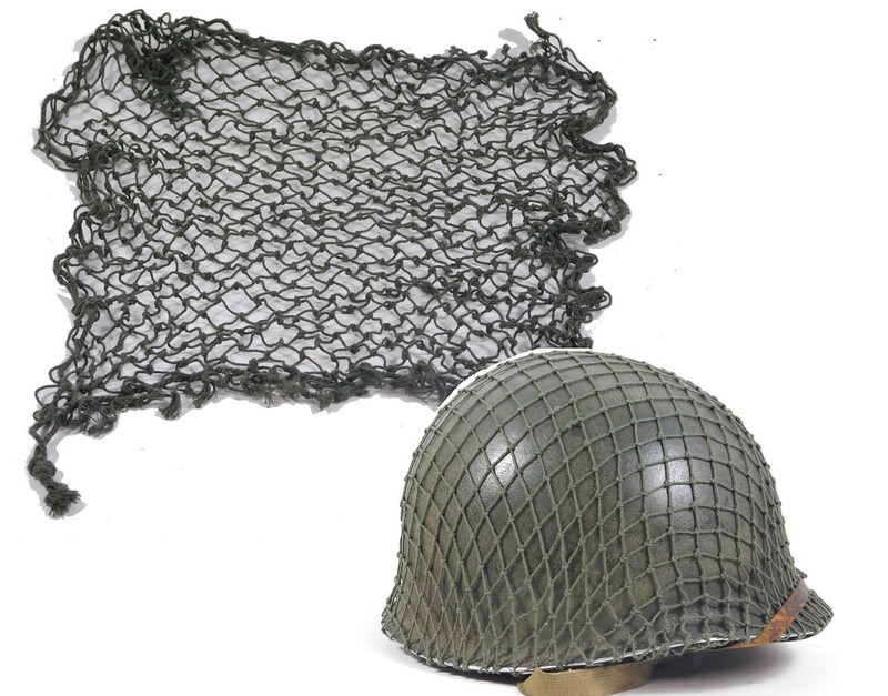 WW2 US GI helmet net - Same pattern as worn at the D-Day landings