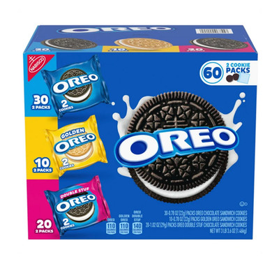 OREO Sandwich Cookies, Variety Pack, 60-count