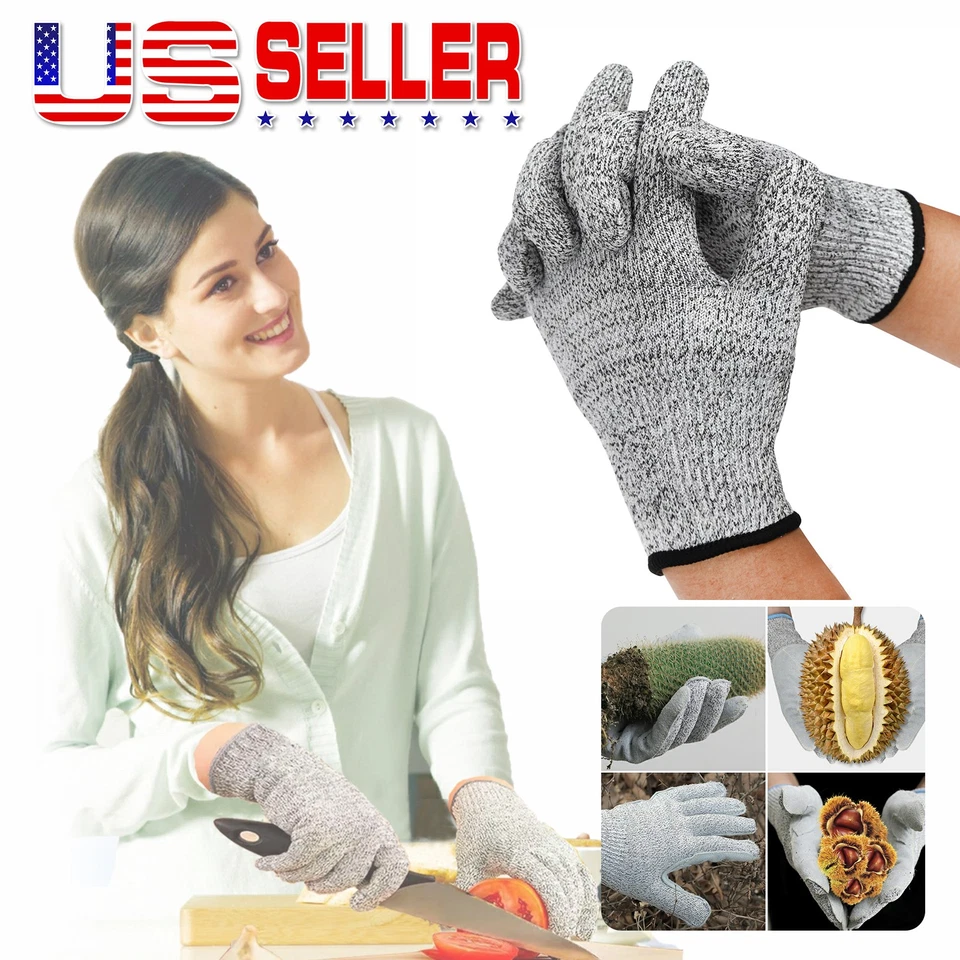 Безопасные рабочие перчатки для мясника с защитой от порезов и ударов уровень 5 защита упаковка 4 шт. США - Изображение 2 из 4