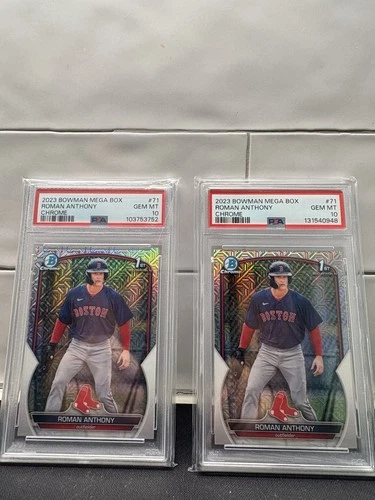 2023 Bowman Chrome Prospects Roman Anthony PSA 10 X2 (both) Package Deal