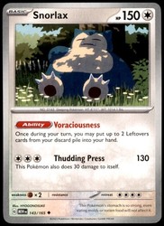 Snorlax 143/165 Scarlet & Violet 151 Uncommon