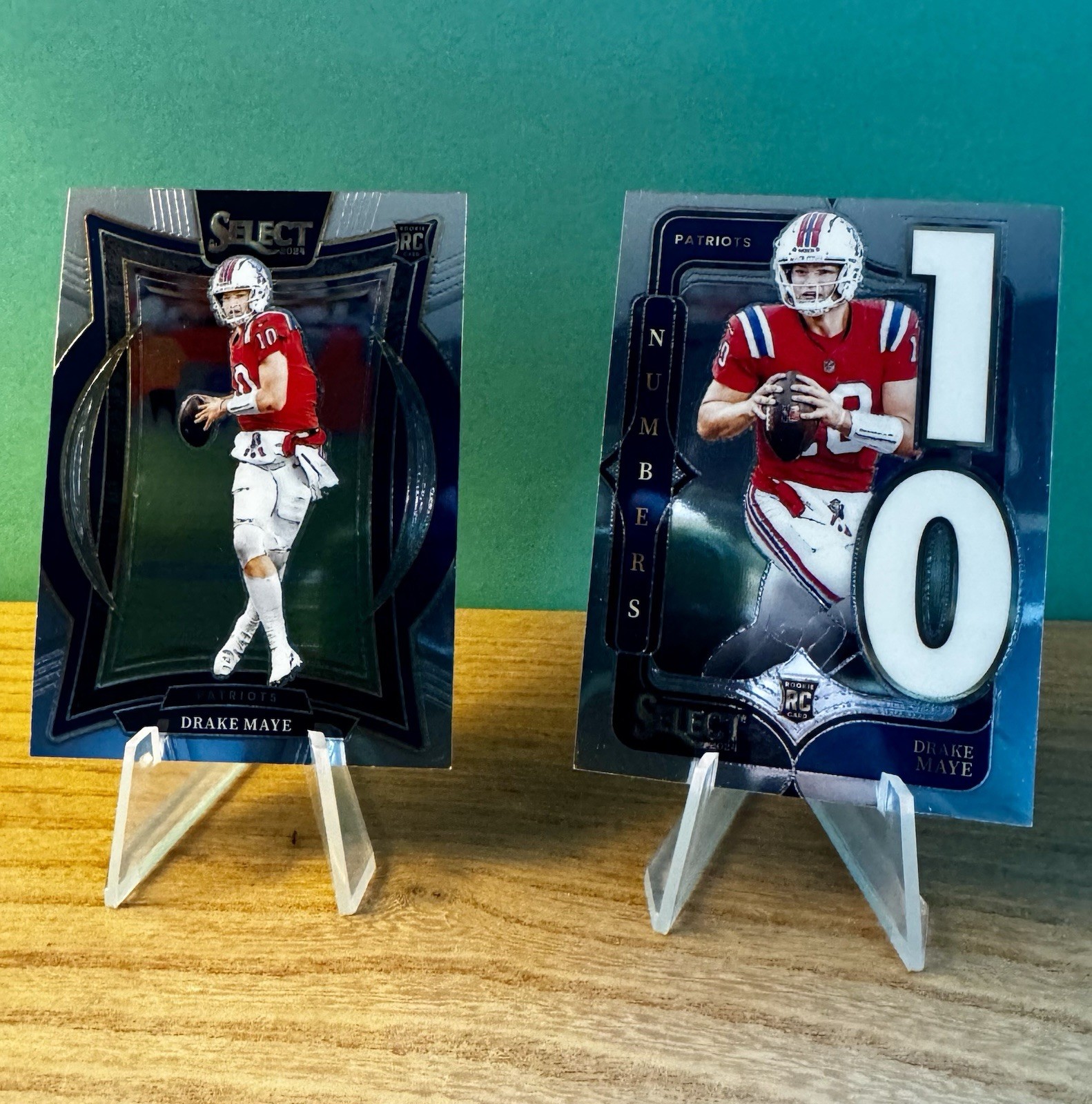 📈Drake Maye 2024 Select Football "Select Numbers" Rookie Card #20 w/ Base RC 🚀