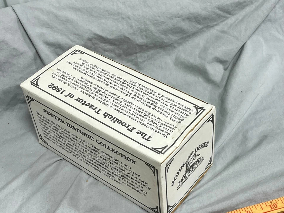 John Deere FROELICH Gas Engine Tractor Pewter Spec-Cast NIB waterloo boy - Image 4 of 4