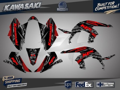 Kawasaki KFX 450R Graphics Kit Decals Stickers 2008 2014 Custom ATV KFX450R