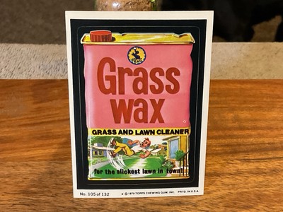 1979 Topps Wacky Packages Series 2 # 105 ''Grass Wax'' Trading Card EX NMT