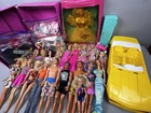 Huge 90s Lot Of Vintage Barbie & Ken Dolls, Clothes, Accessories, & Car