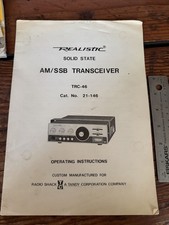 Vintage Realistic TRC-46 AM SSB CB Radio Transceiver Manual Radio Shack 21-146