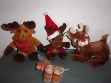 APPLAUSE KELLY TOY RUDOLPH REINDEER CHRISTMAS STUFFED PLUSH STOCKING STUFFER