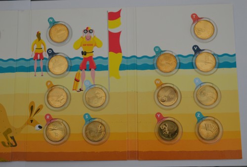 Australia The Great Aussie 2019 Coin Hunt A-Z $1 Coin Collezione - Foto 5 di 6