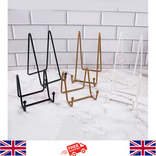 Display Stand Picture Easel Metal Plate Stands Holder Display Pictures Frame