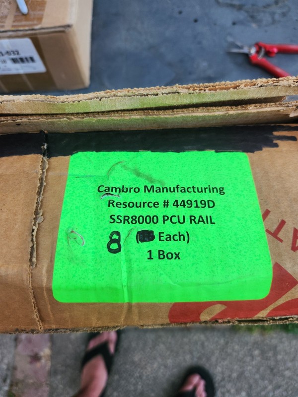 CAMBRO PRO CART ULTA RAILS SSR8000