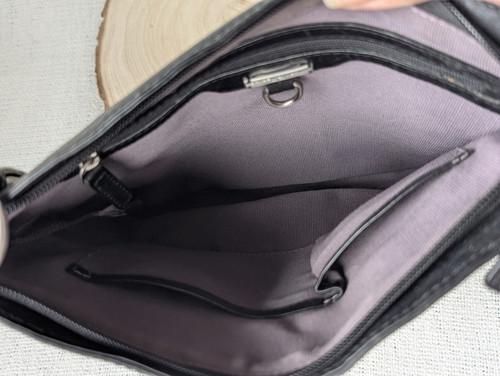 Bailey & Quinn black Leather messenger satchel crossbody shoulder bag - Picture 15 of 18