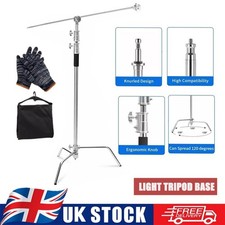 C-Stand Light Stand Photo Studio Boom Arm Heavy Duty 3.3m Stainless Steel Tripod