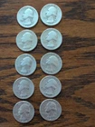1940-1949 Silver Quarter Lot Of 10  1940-41-42-43-44-45-46-47-48-49
