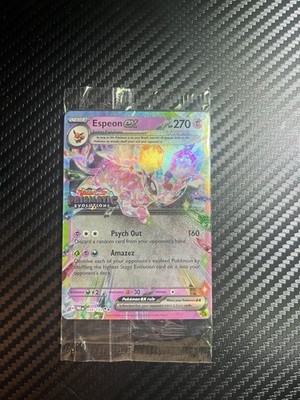 Espeon EX Pokemon Prismatic Evolutions STAMPED  SealedPromo 034/131 Surprise Box