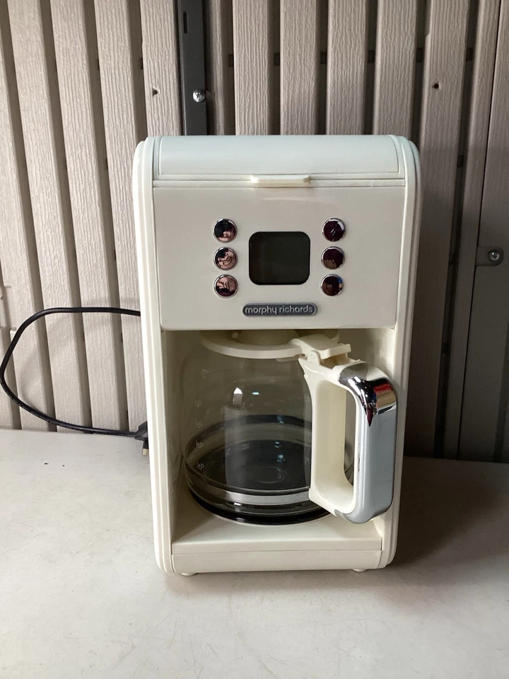 Morphy Richards Accents 163006 Filter Cream Coffee Machine - Used/Fully Working. - Image 2 of 4