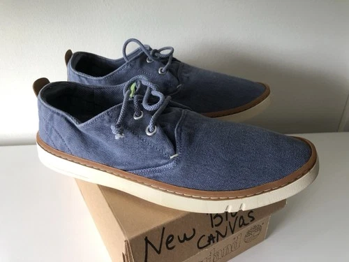 Timberland Womens Earthkeepers Blue Canvas Shoes Size 10 M Brand New