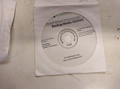 Gateway Operating System Windows XP Home restore cd See other pics