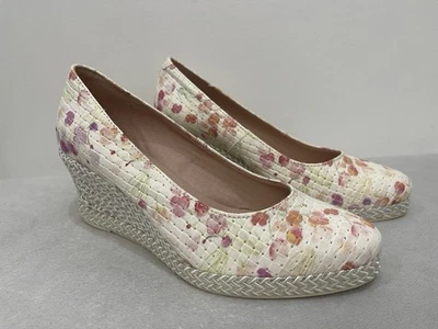 Jose Saenz Yamila Floral Wedge Espadrille Shoes - RRP £100