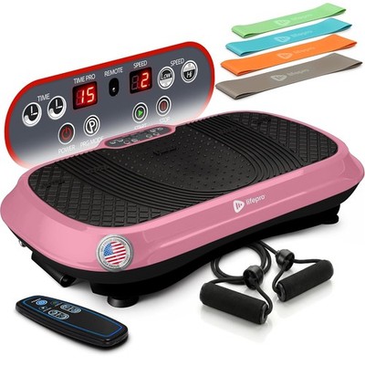 Lifepro Waver Vibration Plate Exercise Machine Full Body Workout Lymphatic -Pink