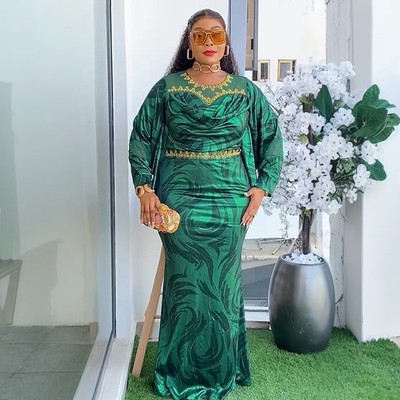 Wedding Party Evening Maxi Dress Women African Bodycon Formal Rhinestone  Gown | eBay